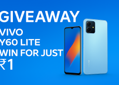 Vivo 60 Lite Giveaway for Just ₹1 – India’s Latest and Most Exciting Offer!